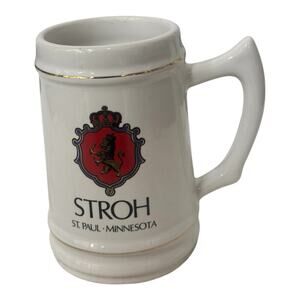 1980's Stroh's Beer St. Paul Beer Mugs Safety Award & Intro of Strohs Plant